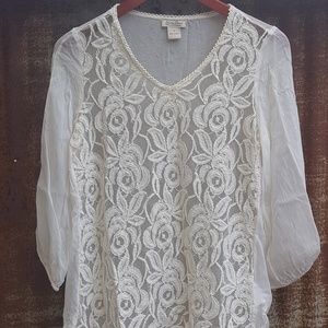 Lucky Brand- Lace Blouse